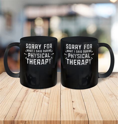 Funny Therapy Surgery Recovery Knee Replacement Ceramic Mug Oz Tee