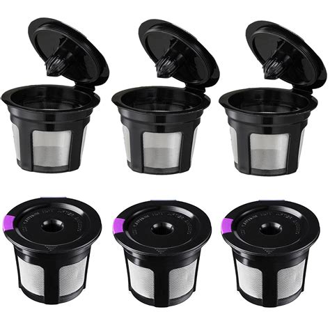 Reusable K Cups, Universal Fit Reusable Coffee Filters with Food Grade