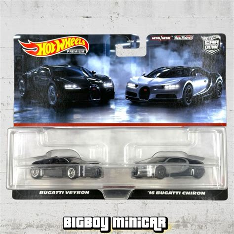 Hot Wheels Premium Packs 2 BUGATTI VEYRON 16 BUGATTI CHIRON Shopee Thailand