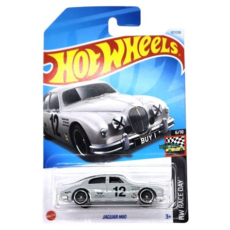 Hry Hot Wheels Jaguar Mk Abu Rally Numbers Race Day Racing Car Toy Shopee Malaysia