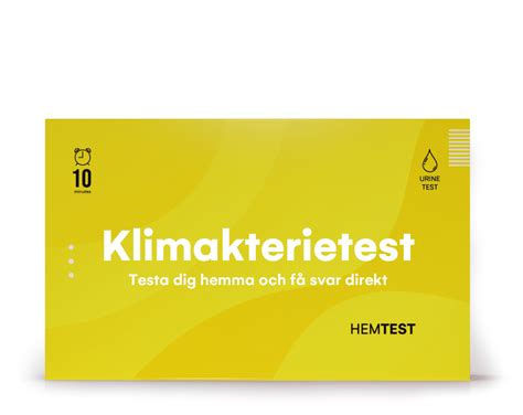 Klimakterietest - Alla tester - Hemtest.se