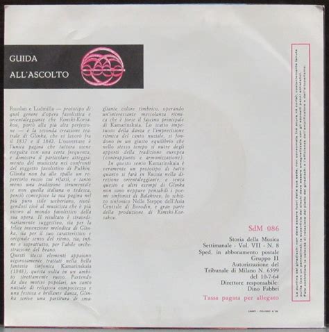 Пластинка Le Scuole Nazionali In Russia Glinka Mikail. Купить Le Scuole