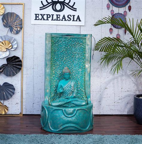 Expleasia Exuberant And Luxury Decor Slate Buddha Water Fountain For