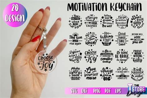 Motivational Quotes Keychain SVG | Funny Graphic by The T Store Design ...