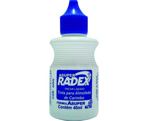 Aquinpel Tinta Para Carimbo Azul Radex