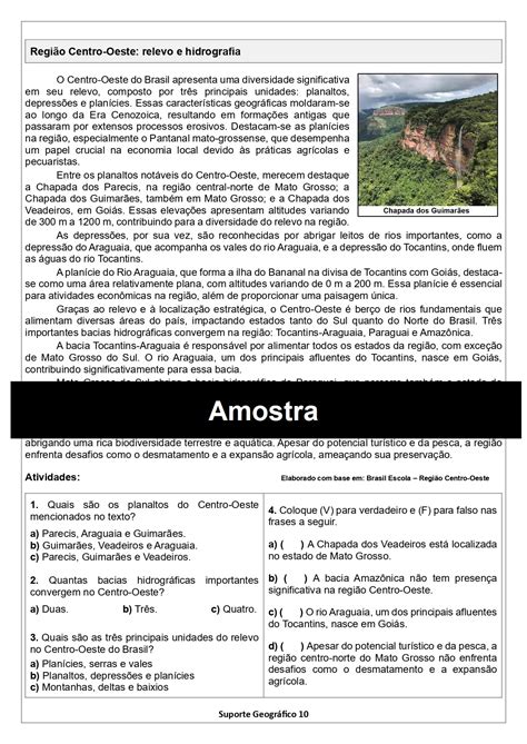 Relevo Da Região Centro-oeste - 8