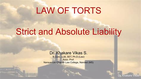 Tort Strict Absolute Liability Ppt