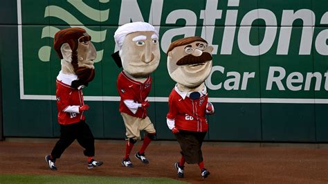 Dc Area Sports Team Mascots Turn Nationals Presidents Race Into All Out Brawl In Hilarious