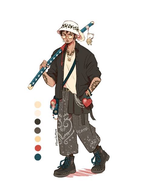 One piece inspired outfits men | Trafalgar law outfit
