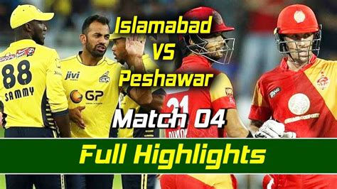 Islamabad United Vs Peshawar Zalmi I Full Highlights Match Hbl