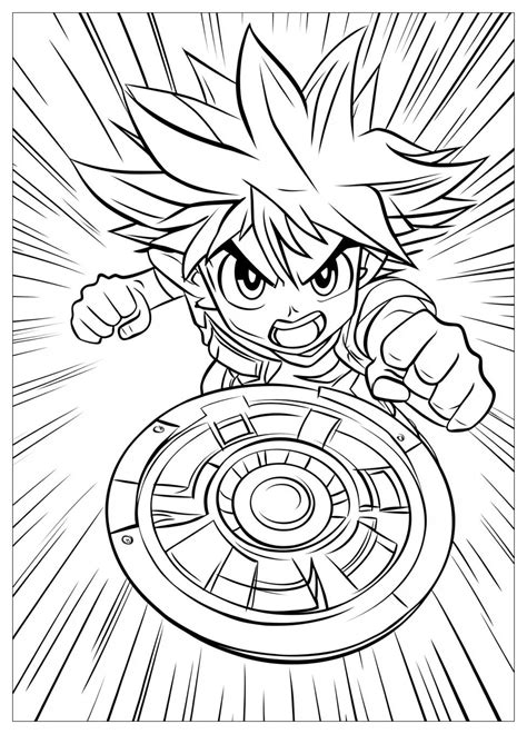 Beyblade Coloring Pages : Unleash Your Inner Beyblader | CrayonAZ.Com