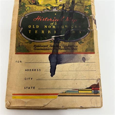 "Historical Map of the Old Northwest Territory Federal Art Project WPA