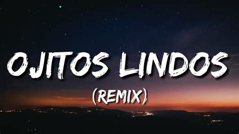 Bad Bunny Ojitos Lindos Letra Lyrics YouTube