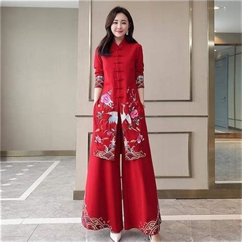 DERFX Cheongsam Chinesische Stile Lange Kleid Qipao Chinesisch