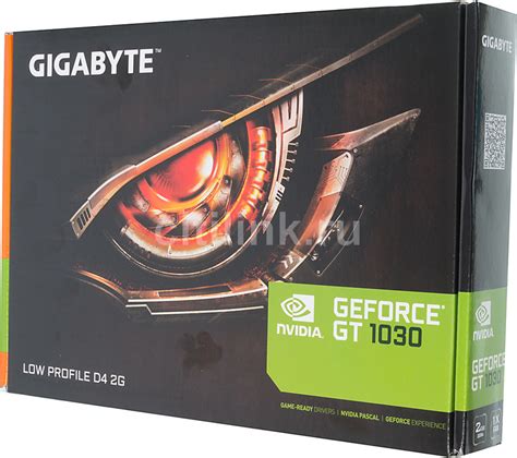 Характеристики Видеокарта GIGABYTE NVIDIA GeForce GT 1030, GV-N1030D4 ...