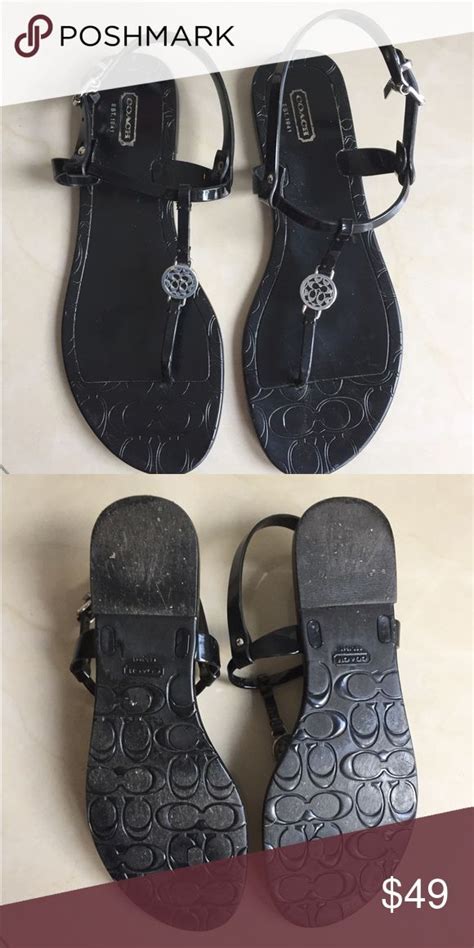 Coach Jelly Sandals Euc Jelly Sandals Coach Shoes Sandals
