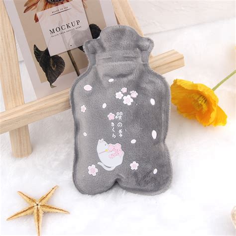 Plush Cartoon Hot Water Bottle Anti Scald Warm Bag Hand Warmer Bag