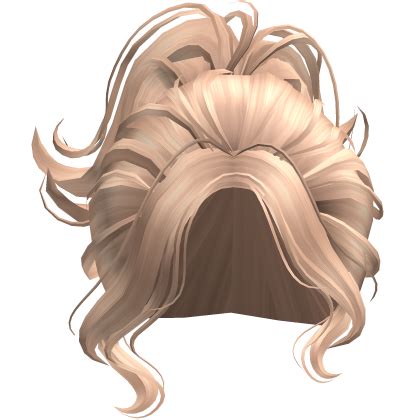 Blonde Messy Fluffy Girly Updo Hair Roblox