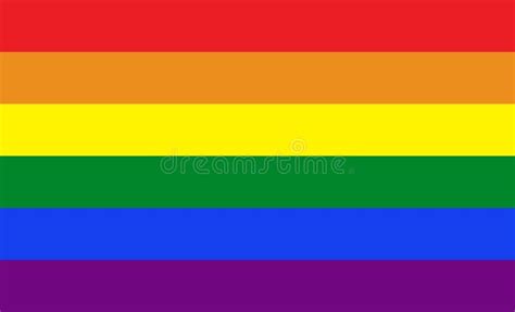 Rainbow Flag Gay Pride Flag Or LGBT Pride Flag Symbol Of LGBT Community Stock Vector