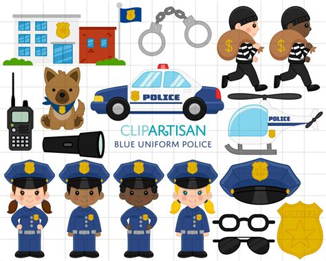 Cops Clipart Police Officer Clip Art Police Car Boy Cop Girl Cop