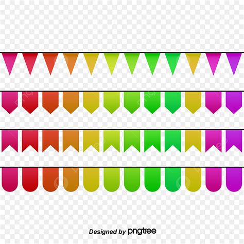 Pequeños Banderines Decorativos Png Dibujos Clipart Del Empavesado