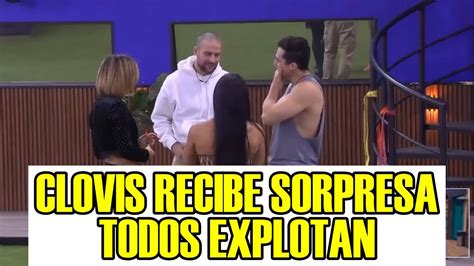 Clovis Recibe Sorpresa Todos Explotan La Casa De Los Famosos En Vivo