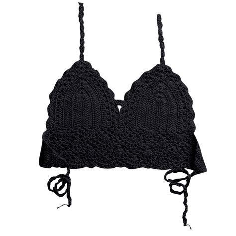 Women Bikini Top Knitting Swimsuit Padded Beachwear Lace Swimwear Bathing Suit For Women