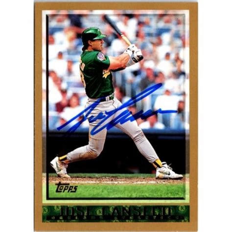 Autograph Warehouse Jose Canseco Signed Oakland Athletics