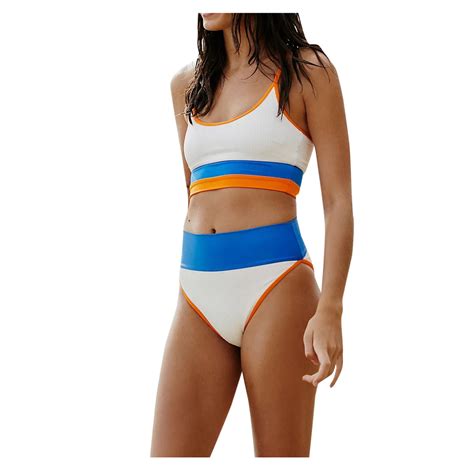 Dihao Plus Size Swimsuits For Women Clearance Women Bandeau Bandage Bikini Set Push Up