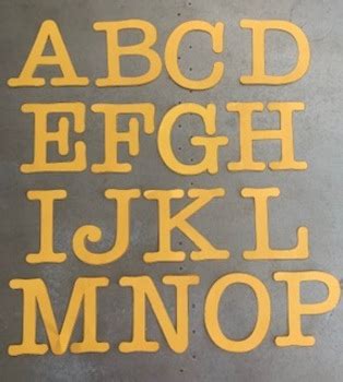 Capital Letter Stencils by Brilliant Pathways Enterprises | TpT