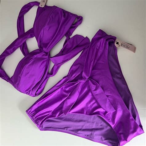 Victoria S Secret Swim New Victorias Secret Swim Bikini High Rise Cheeky Bottom Tie Top