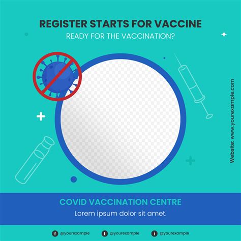 Register Starts For Vaccine Based Poster Design With Schedule ...