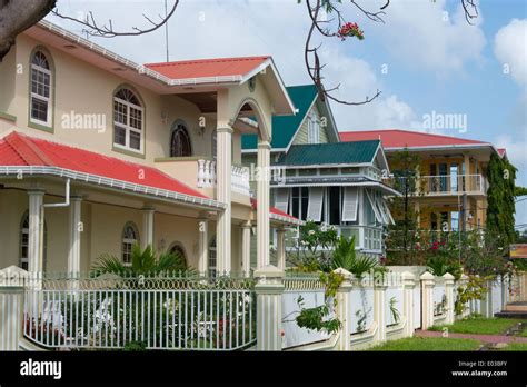 Colonial Houses Georgetown Guyana Stock Photo 68916399 Alamy