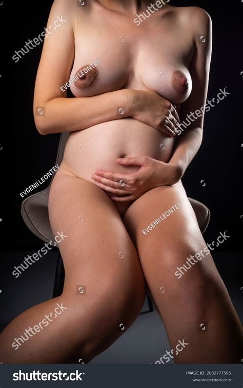 Naked Pregnant Woman Big Belly Posing Stock Photo Shutterstock