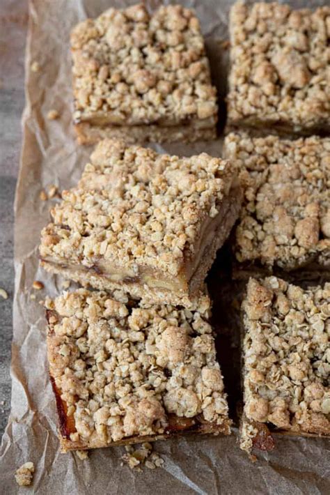 Vegan Apple Crumble Bars Domestic Gothess