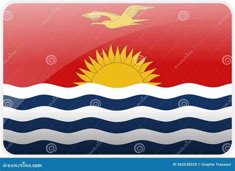 flag icon  kiribati countrynational vector flag iconic symbol