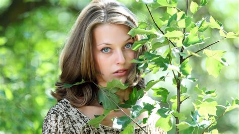 Portrait Blonde Plants Blue Eyes Face Tamara K Women Nature Mpl Studios Photography