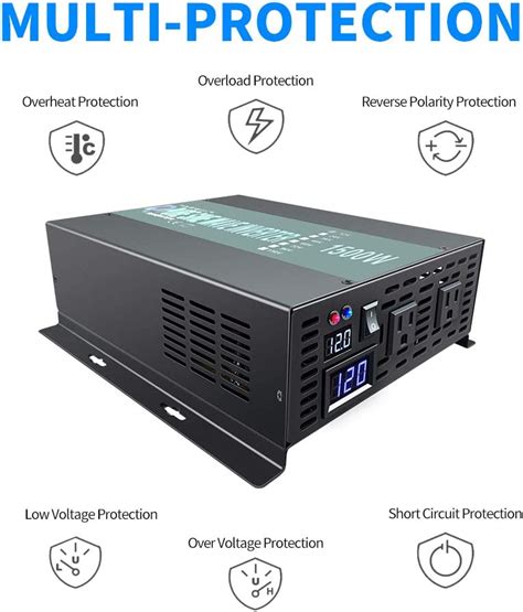 Wzrelb W Continuous Pure Sine Wave Inverter Dc V To Ac V Car