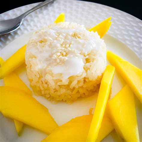 Khao Niao Mamuang Riz Gluant Au Lait De Coco Mangue Cuisiner Sans