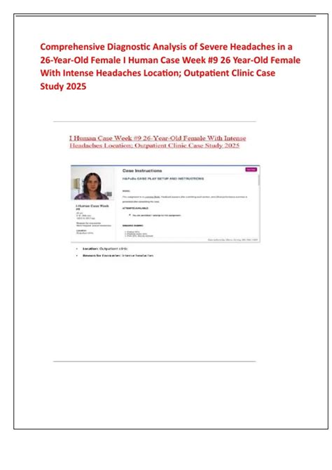 Comprehensive Diagnostic Analysis of Severe Headaches in a 26-Year-Old