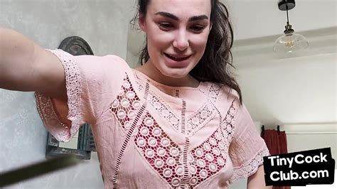 CFNM British Babe Teasing Small Cock And Begging For Cumshot