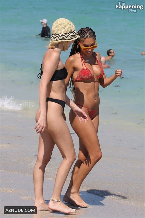 Chantel Jeffries Sexy Spotted Showing Off Her Sizzling Body Wearing A Hot Red Bikini At The