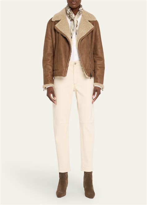 Brunello Cucinelli Straight Leg Ankle Denim Equestrian Jeans Bergdorf