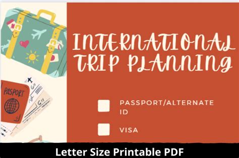 Packing List Printable Packing List International Travel Packing List ...