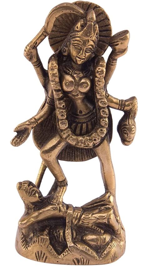 Buy Mythology Centre Brass Kali Statue Goddess Kali Idol In Brass