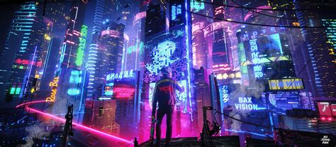 papel de parede hd  desktop cyberpunk videogame futuristico