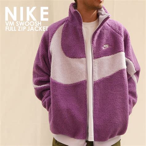 【楽天市場】新品 ナイキ Nike Vm Swoosh Full Zip Jacket ボア フリース ジャケット Purple Nebulaviolet Frost Bq6546 570