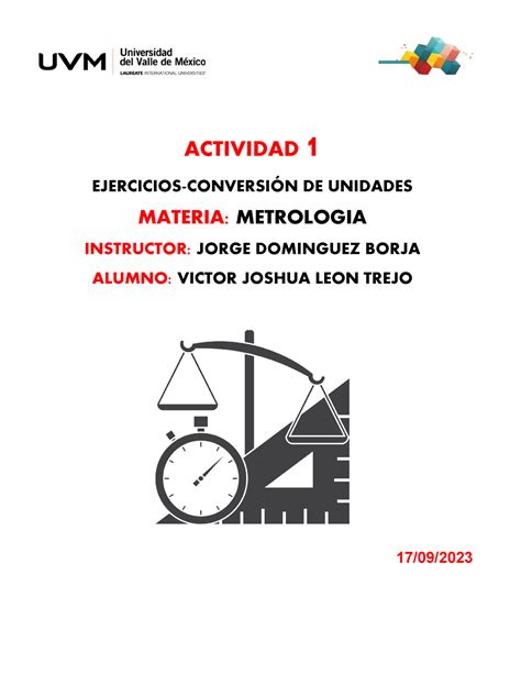 A1 VJLT ejercicios ACTIVIDAD 1 EJERCICIOS CONVERSIÓN DE UNIDADES