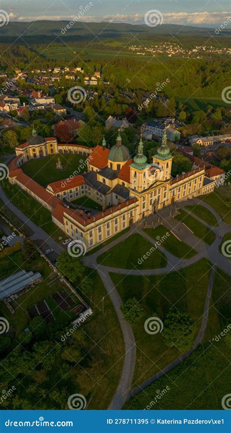 Virgin Mary S Basilica During Sunset Stock Image Image Of Historic