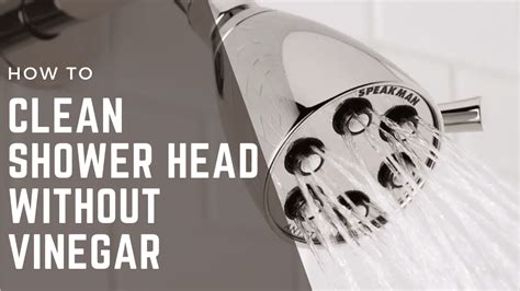 how to clean shower head without vinegar